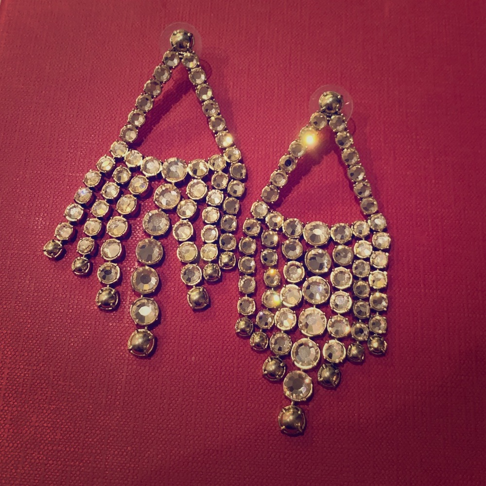 Rose Gold Crystal Earrings